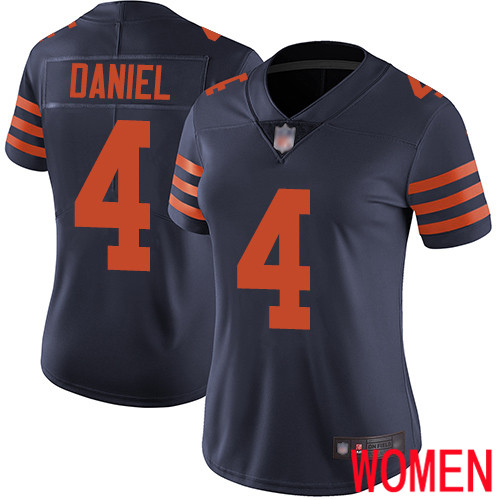 Chicago Bears Limited Navy Blue Women Chase Daniel Jersey NFL Football 4 Rush Vapor Untouchable